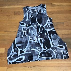 LYNN RITCHIE‎ SILVER SHEER TANK S